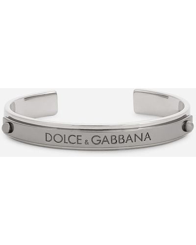 Dolce  Gabbana oversizedlogo Curb Chain Bracelet  Farfetch