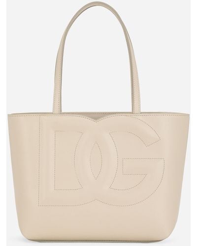 Dolce & Gabbana Shopper DG Logo klein - Natur