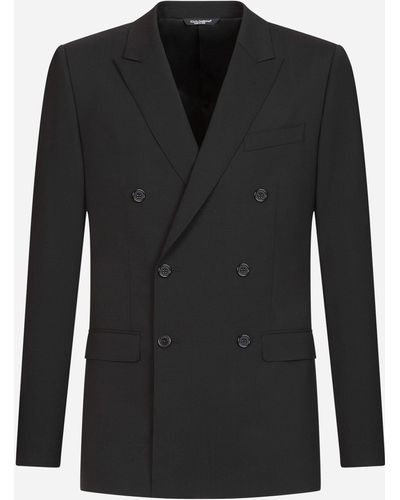 Dolce & Gabbana Zweireihiger anzug Martini aus wolle - Schwarz