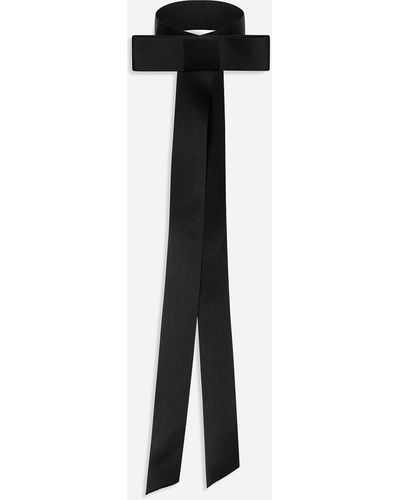 Dolce & Gabbana Choker cravate avec nœud - Blanc