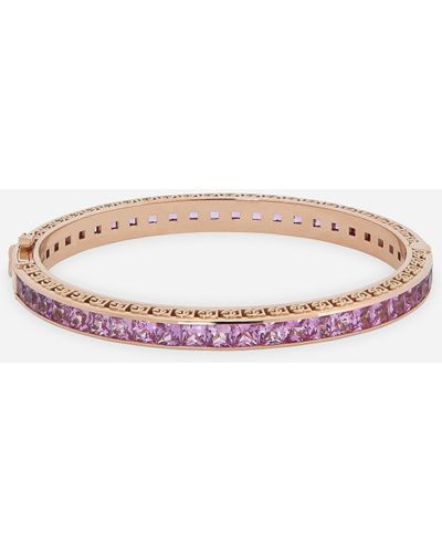 Dolce & Gabbana Armband Anna aus Rotgold 18 kt mit rosa Saphiren