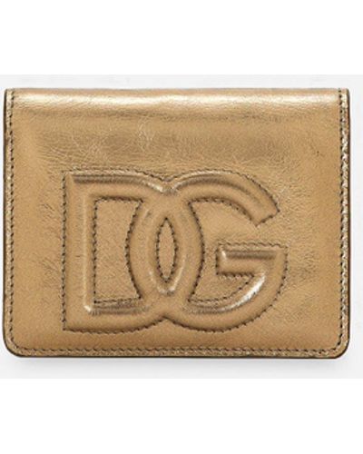 Dolce & Gabbana Continental-Geldbörse DG Logo - Natur