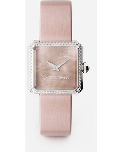 Dolce & Gabbana Sofia steel watch with colorless diamonds - Rosa