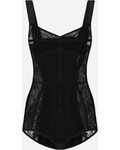 Dolce & Gabbana Lace Bodysuit - Black