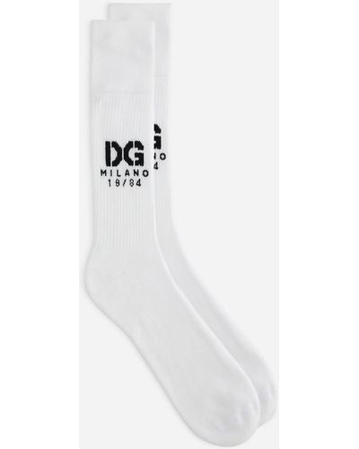 Dolce & Gabbana Kids logo-jacquard knee-high Socks - Farfetch