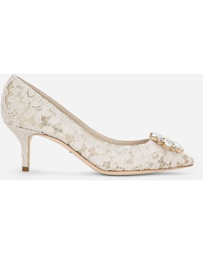 Dolce & Gabbana Pump in Taormina lace with crystals - Mehrfarbig