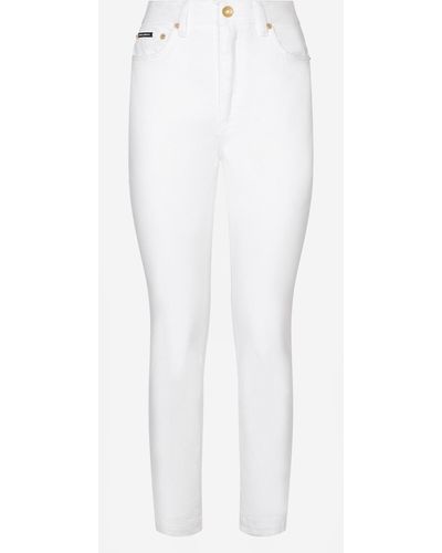 Dolce & Gabbana Jeans Audrey aus weißem Denim