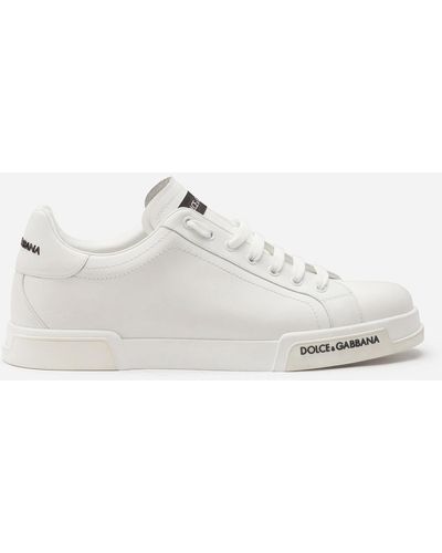 Dolce & Gabbana Portofino Logo-detail Sneakers - White