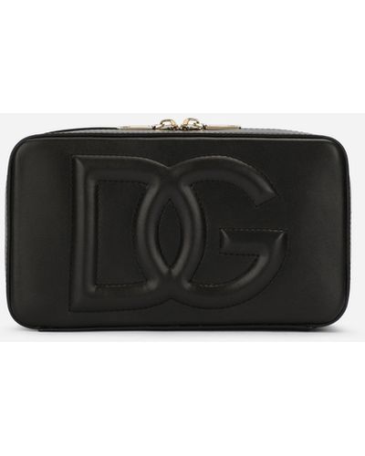 Dolce & Gabbana Kleine Camera Bag aus Kalbsleder - Schwarz