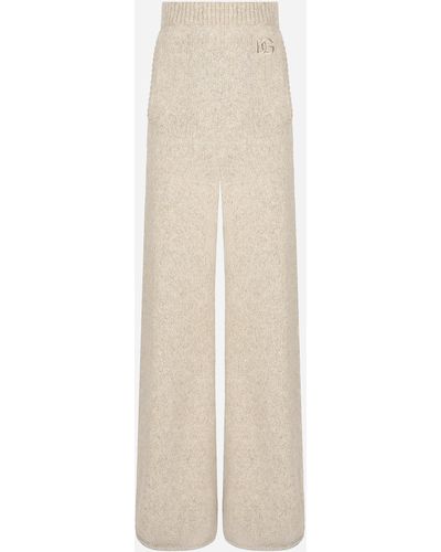 Dolce & Gabbana Pantaloni flare in lama - Bianco
