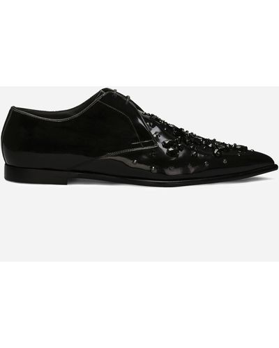 Dolce & Gabbana Calfskin Derby Shoes - Black