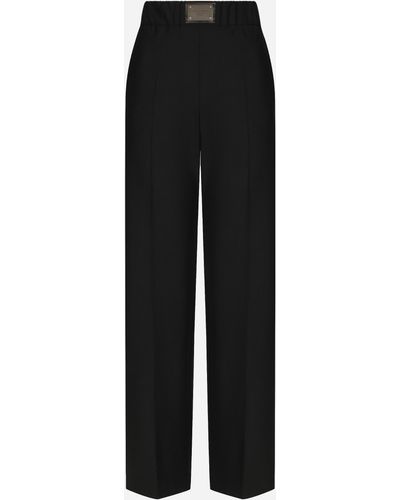 Dolce & Gabbana Flared Trousers - Black