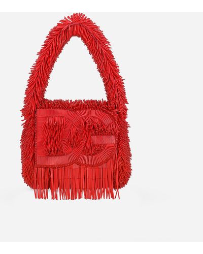 Dolce & Gabbana Bolso de mano DG Logo - Rojo