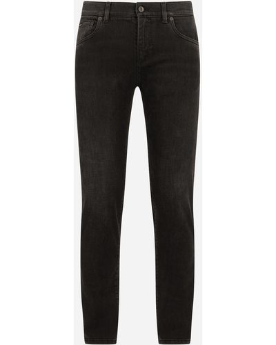 Dolce & Gabbana Jeans skinny stretch nero lavato