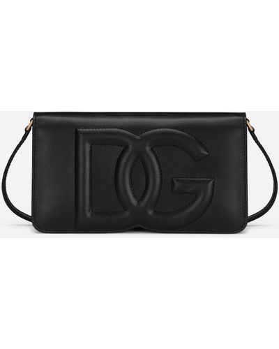 Dolce & Gabbana Phone Bag DG Logo - Schwarz