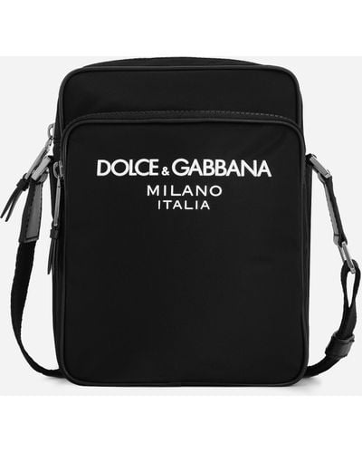 Dolce & Gabbana Borsa A Tracolla In Nylon - Nero