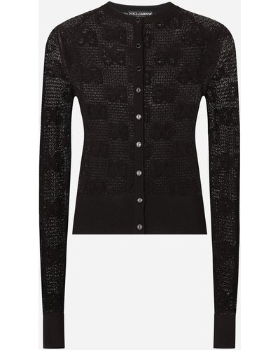 Dolce & Gabbana CARDIGAN C/BOTTONI - Schwarz