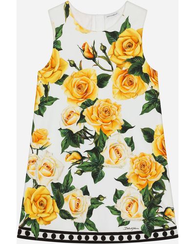 Dolce & Gabbana Abito Senza Maniche - Yellow