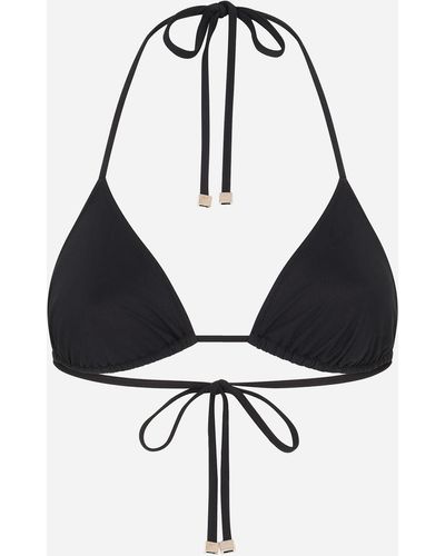 Dolce & Gabbana Top De Bikini De Jersey - Negro
