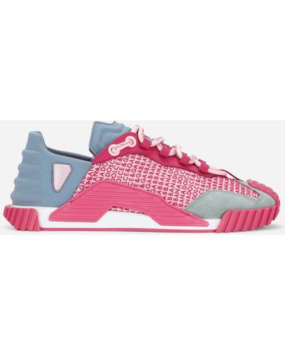 Dolce & Gabbana Slip-On-Sneaker Ns1 Aus Materialmix - Pink