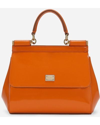 Dolce & Gabbana Medium Sicily Handbag - Orange