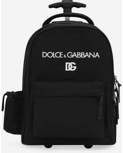 Dolce & Gabbana Trolley-Rucksack aus Nylon - Schwarz