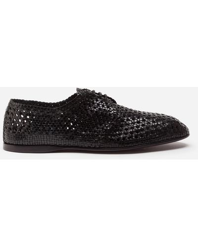 Dolce & Gabbana Hand-woven derby shoes - Weiß