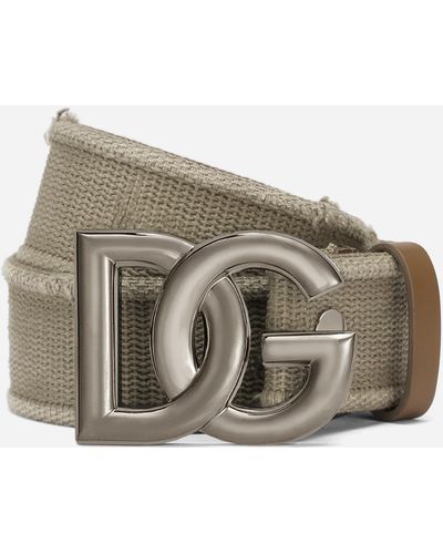 Dolce & Gabbana CINTURA LOGATA - Grau