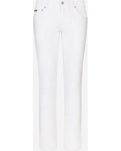 Dolce & Gabbana Skinny Stretch Jeans - White
