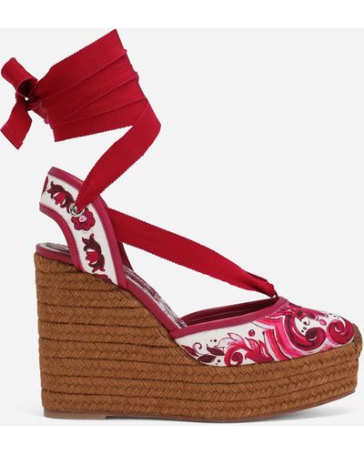 Dolce & Gabbana Wedge sandals for Women | Online Sale up to 45% off | Lyst  Canada