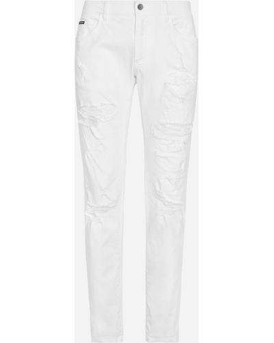 Dolce & Gabbana Jean skinny stretch blanc