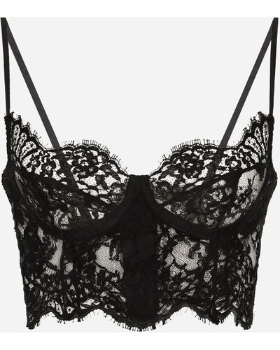 Dolce & Gabbana Lace balconette bralette - Nero