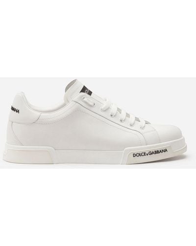 Dolce & Gabbana Portofino Logo-detail Trainers - White