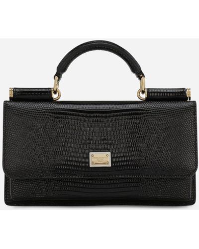 Dolce & Gabbana Iguana-print mini bag - Nero