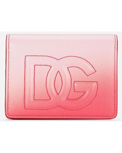 Dolce & Gabbana Continental-Geldbörse DG Logo - Pink