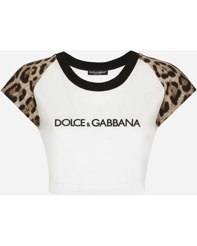 Dolce & Gabbana T-shirt manica corta con logo Dolce&Gabbana - Nero