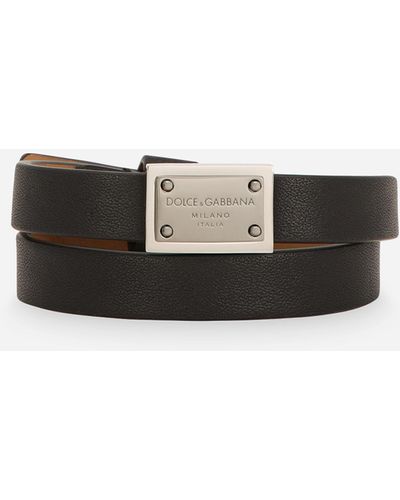 Dolce & Gabbana Armband aus Kalbsleder - Schwarz