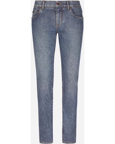 Dolce & Gabbana Jeans skinny stretch blu chiaro lavato