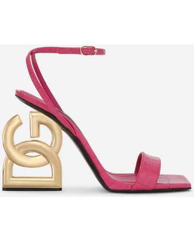 Dolce & Gabbana DG Pop Heel Sandalen - Pink