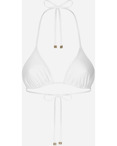 Dolce & Gabbana Reggiseno triangolo da mare - Bianco