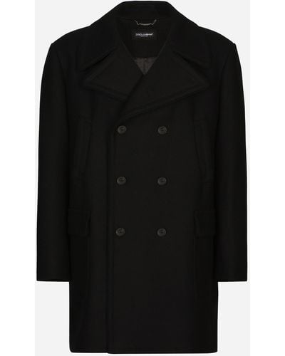 Dolce & Gabbana Wool pea coat - Negro