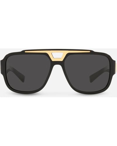 Dolce & Gabbana DG crossed sunglasses - Noir
