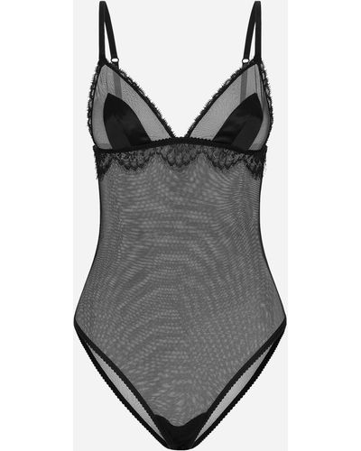 Dolce & Gabbana Body mit Spitze - Schwarz