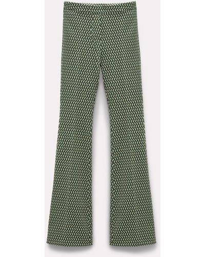 Dorothee Schumacher Bootcut Pants With Graphic Print - Green