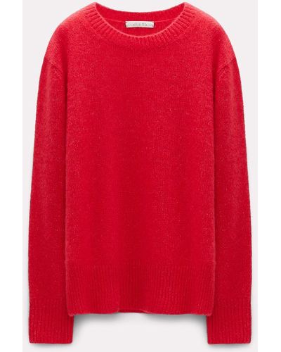 Dorothee Schumacher Soft Cashmere Silk Sweater - Red