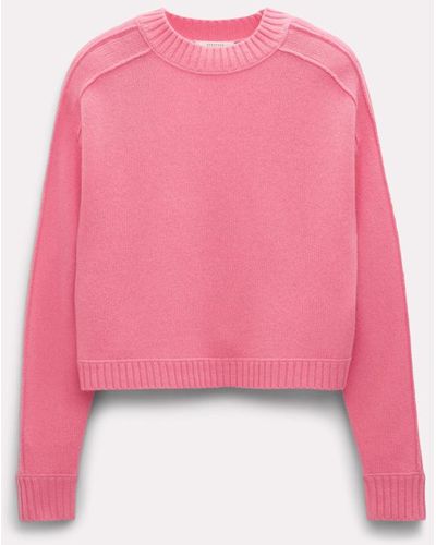 Dorothee Schumacher Raglan Sleeve Sweater In Merino-cashmere - Pink