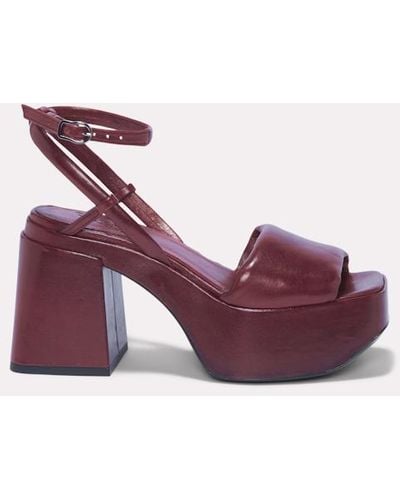 Dorothee Schumacher Platform Sandal With Ankle Strap - Purple