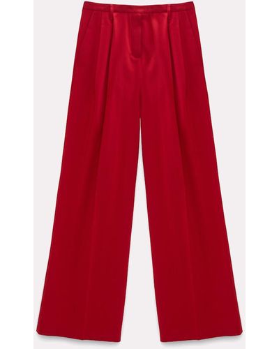 Dorothee Schumacher Flowing Pleated Pants - Red