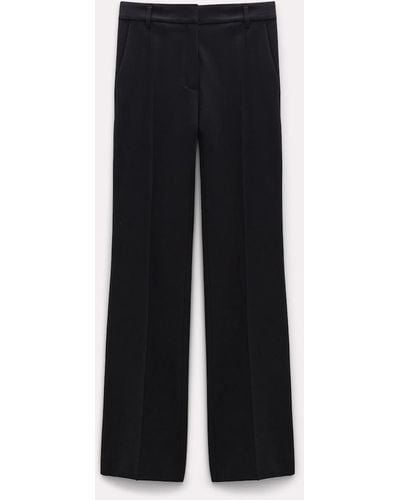 Dorothee Schumacher Flared Pants In Punto Milano - Natural