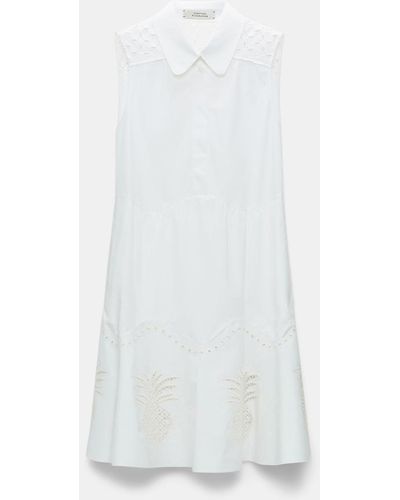 Dorothee Schumacher Cotton Poplin Mini-dress - White